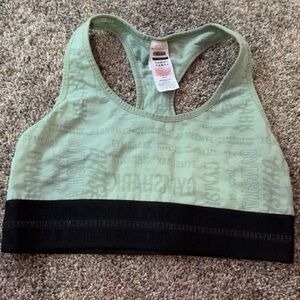 Gymshark Mint Sports Bra with Black Band